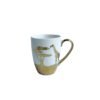 Lot de 4 mugs savane doré Aulica – Élégance et raffinement pour vos moments thé & café