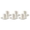 Lot de 6 Tasses à café 90 ml plumetis doré- AULICA