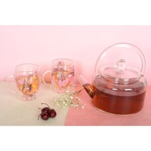 Théière en verre Aulica 2L – Élégance et praticité pour vos moments de thé