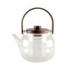 Théière en verre avec anse en bois – 1L | Aulica