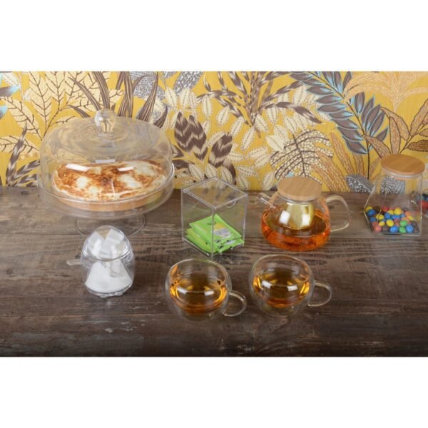 Boîte à sachets de thé rectangulaire en acrylique – Aulica