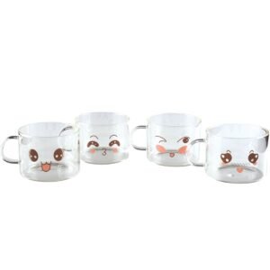 Lot de 4 tasses decores 500ml - AULICA