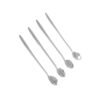 Lot de 4 cuillères à thé argent fleur – Aulica