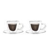 Tasses double paroi en cœur – Lot de 2 (150ml)